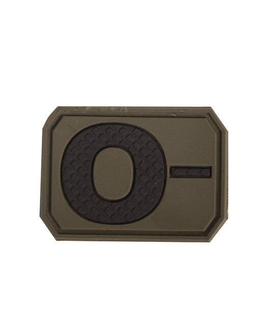 Mil-Tec patch 3d blood 0 negativ oliv