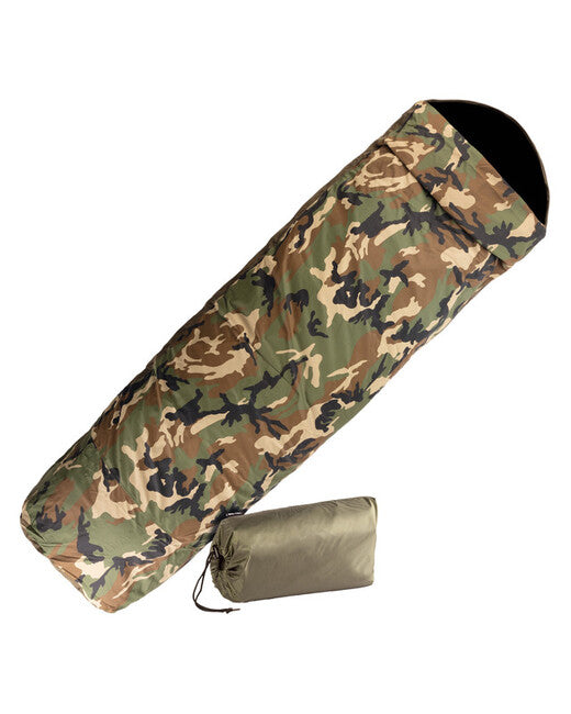 Mil-Tec dreilagiger wasserdichter Schlafsackbezug, woodland