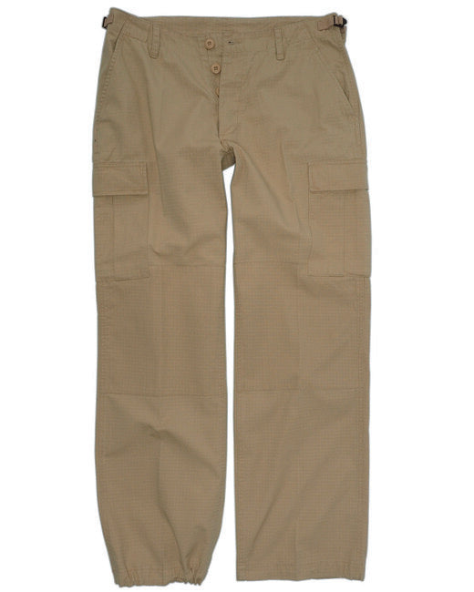 Mil-Tec US BDU Hosen damen rip-stop vorgewaschen khaki