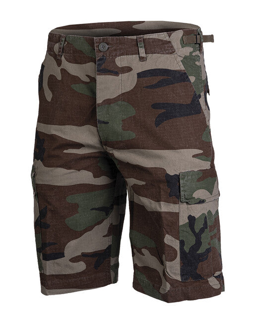Mil-Tec Hose kurz US typ BDU rip-stop predprane woodland
