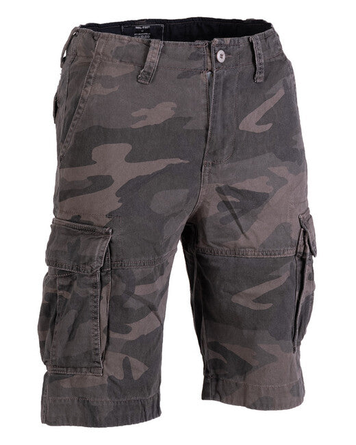 Mil-Tec VINTAGE Hosen kurz Baumwolle vorgewaschen dark camo