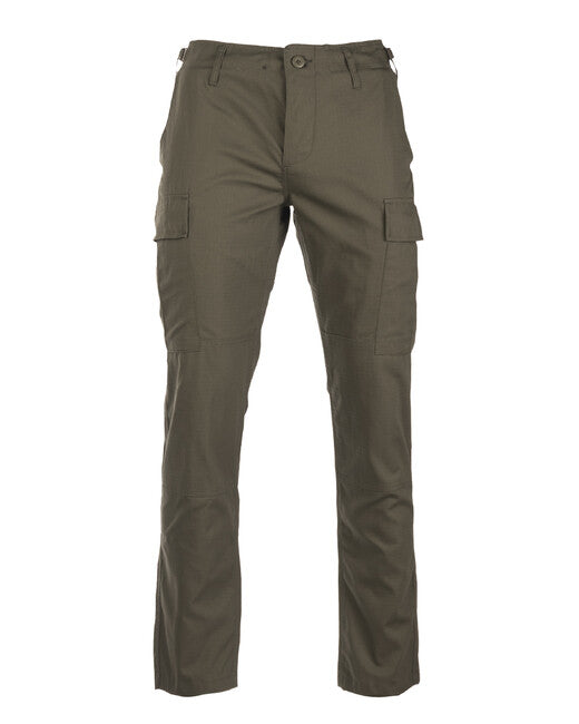 Mil-Tec US BDU SLIM FIT Hosen Feld rip-stop olivfarben