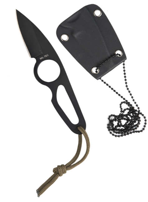 Mil-Tec Nackenmesser Kydexscheide, schwarz 16cm