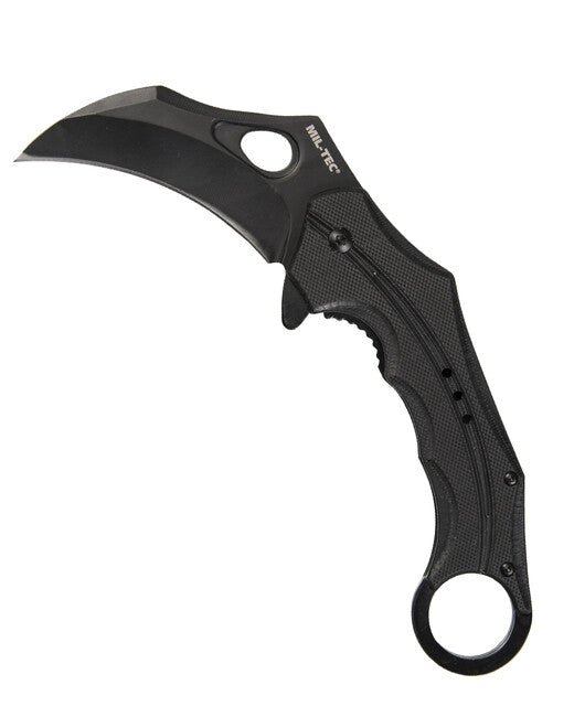 Mil-Tec G10 karambit einhandmesser schwarz