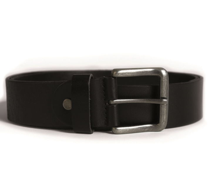 Mil-Tec-Ledergürtel 4cm, schwarz