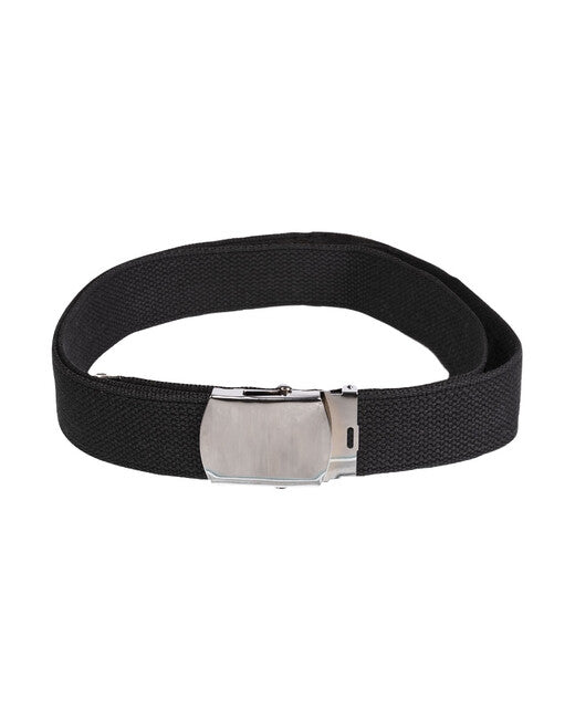 Mil-Tec Gürtel US Breite 38mm Hosen mit silberner Schnalle schwarz