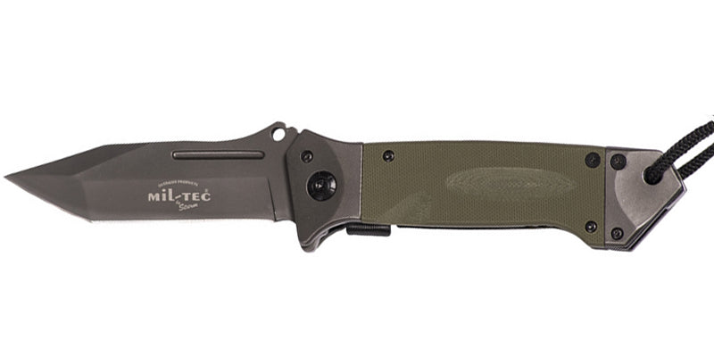 Mil-Tec DA35 Micarta aufklappmesser 22cm oliv