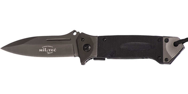 Mil-Tec DA35 Micarta Aufklappmesser 22cm schwarz