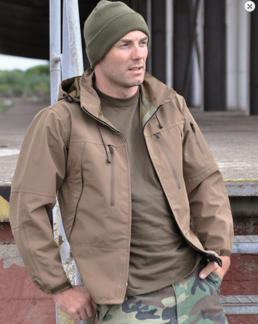 Mil-Tec PCU SoftShell Jacke 3-vrstvova coyote