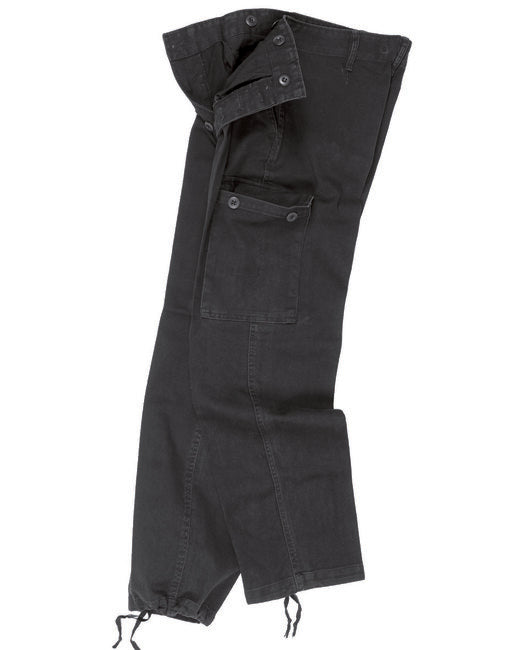 Mil-Tec Moleskin vorgewaschene schwarze Hosen