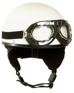 Mil-Tec helm halbschale weiss