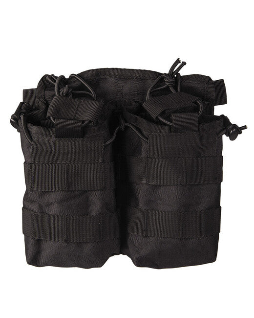 Mil-Tec Mag.tasche open top double schwarz