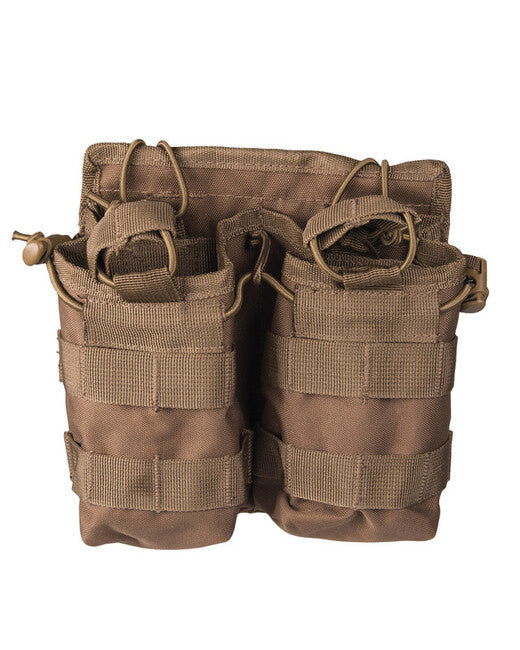 Mil-Tec Mag.tasche Open Top Double Dark Coyote
