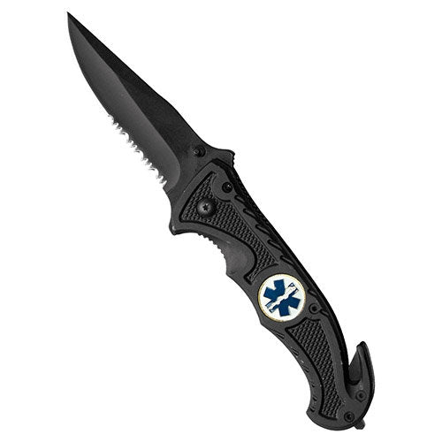 Mil-Tec Rescue Medic Klappmesser, schwarz