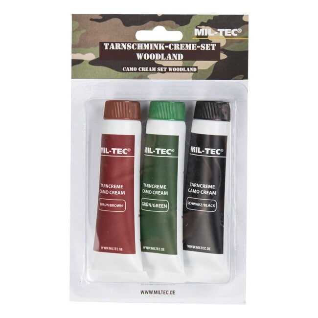 Mil-Tec WOODLAND CAMO PAINT SET