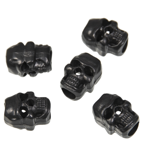 Mil-Tec Kordelstopper Skull, 10 Stück, schwarz