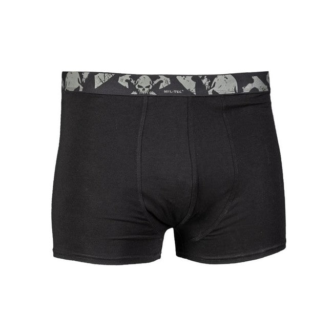 Mil-Tec Skull herren-Boxershorts 2-Pack, schwarz