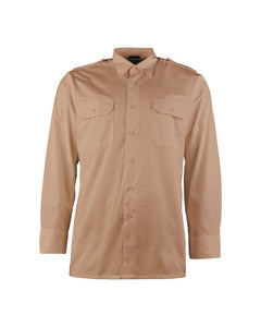 Mil-Tec Diensthemd Langarm khaki