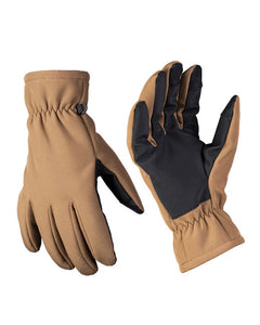 Mil-Tec Thinsulate™ rokavice softshell, temno rjava