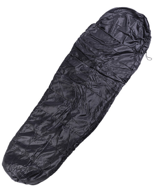 Mil-Tec Commando Schlafsack m.packs.schwarz