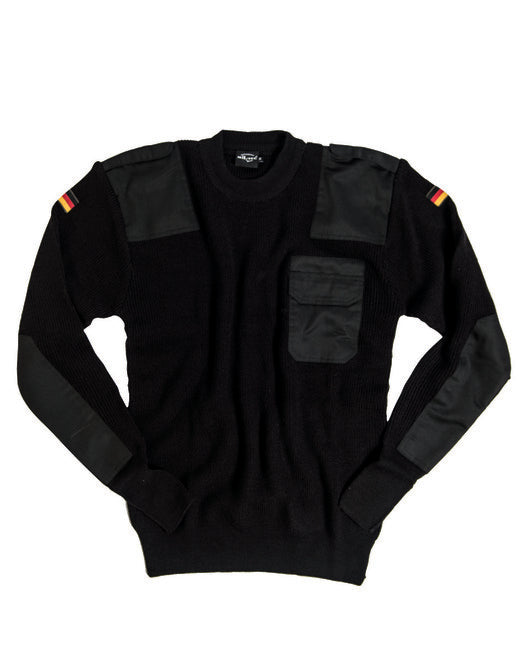 Mil-Tec bw pullover 80/wolle 20/polyacryl schwarz