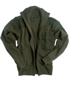 Mil-Tec Pullover mit Reißverschluss und tasche olivfarben