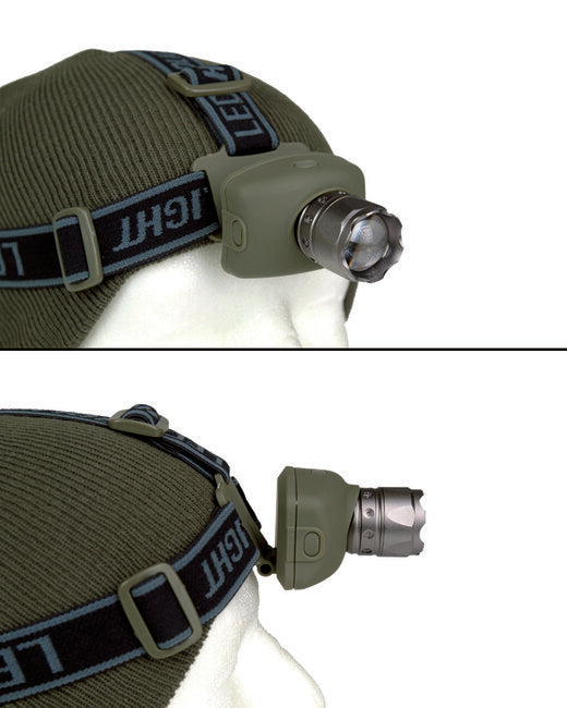 Mil-Tec Kopflampe Led CREE 3 watt m.zoom