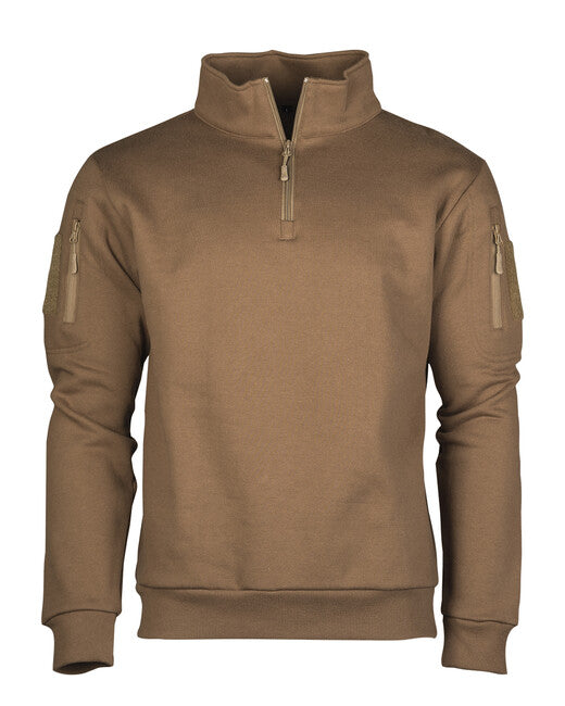 Mil-Tec taktische Sweatshirt ohne Kapuze dark coyote