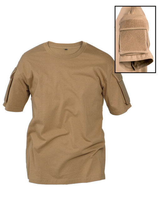 Mil-Tec T-shirt taktisches mit kurzem Ärmel, coyote