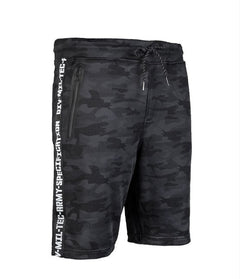 Mil-Tec Training Herren-Sweatshorts, Dark camo