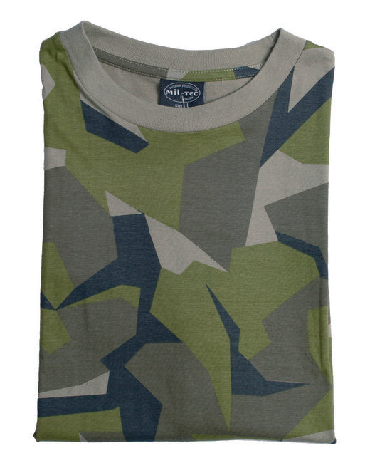 Mil-Tec Tri-Shirt kurzer Ärmel schwedische Tarnung