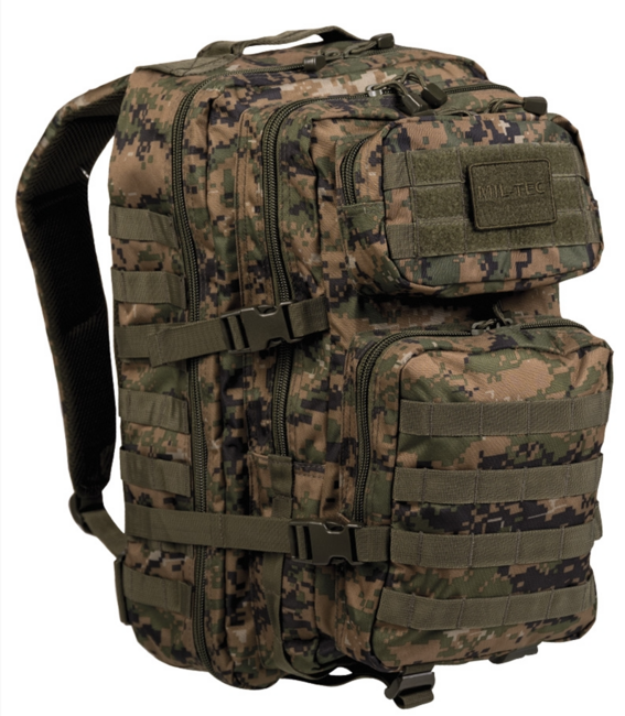 Mil-Tec US Assault Large Rucksack Digital woodland, 36L