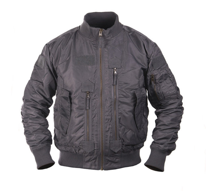 Mil-Tec US Tactical Pilotjacke, grau