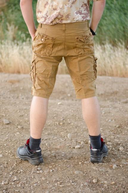 Mil-Tec Vintage kurz Hose Prewash coyote