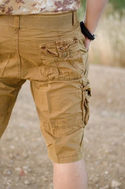 Mil-Tec Vintage kurz Hose Prewash coyote