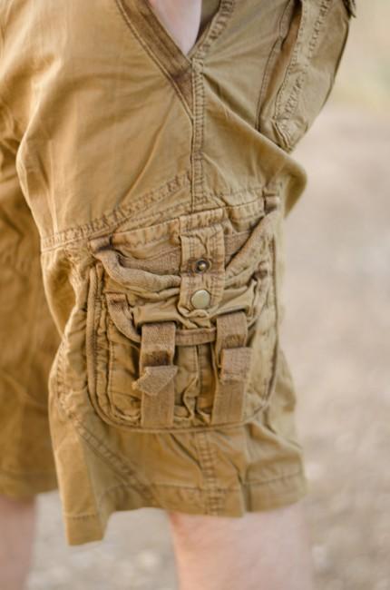 Mil-Tec Vintage kurz Hose Prewash coyote