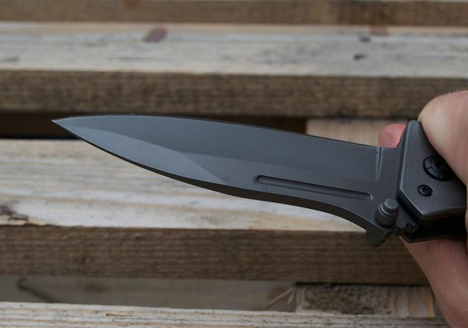 Mil-Tec DA35 Micarta Aufklappmesser 22cm schwarz
