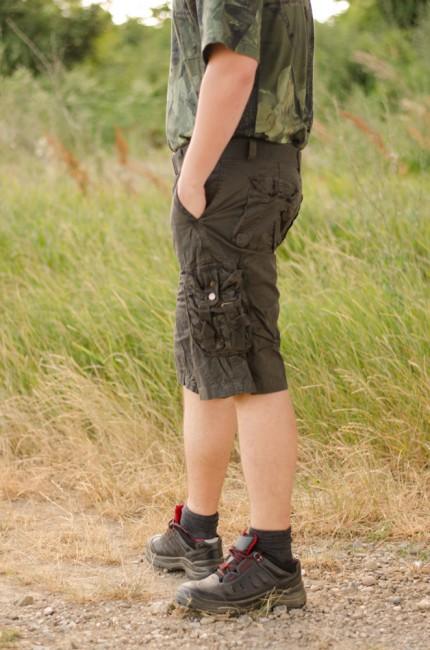 Mil-Tec Vintage kurz Hose Prewash schwarz
