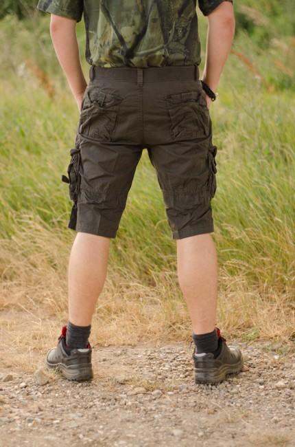 Mil-Tec Vintage kurz Hose Prewash schwarz