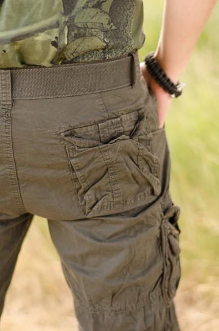 Mil-Tec Vintage kurz Hose Prewash schwarz