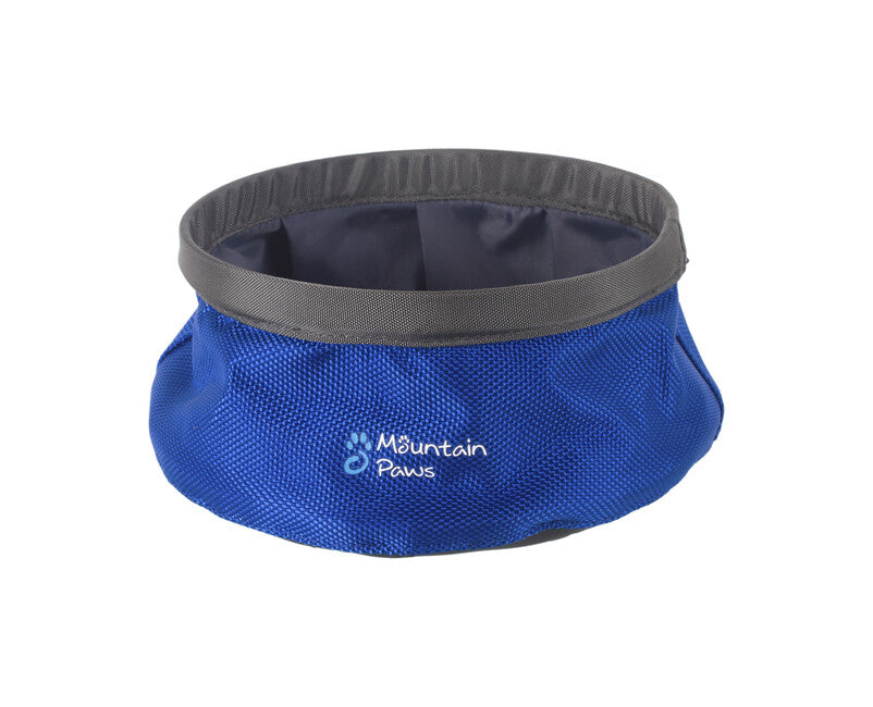 Mountain Paws Wassernapf für Hunde zusammenklappbar S blau