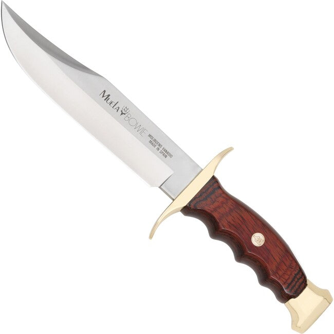Muela Bowie Feststehendes Messer Holzgr Messingb
