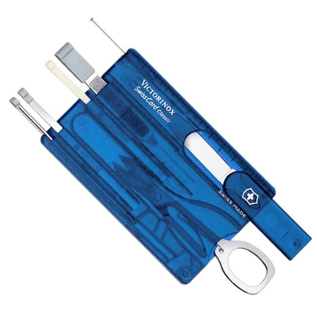 Victorinox SwissCard multifunkčná karta 10v1 modrá