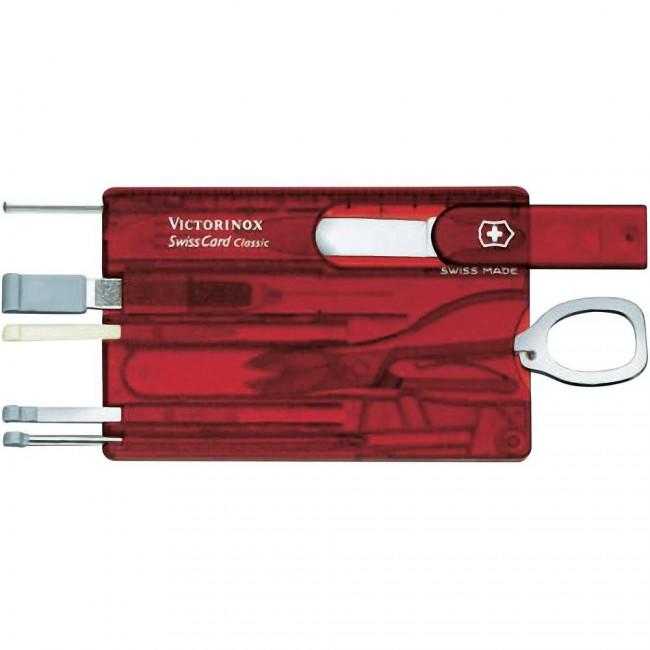 Victorinox SwissCard Multifunktionskarte 10in1 rot