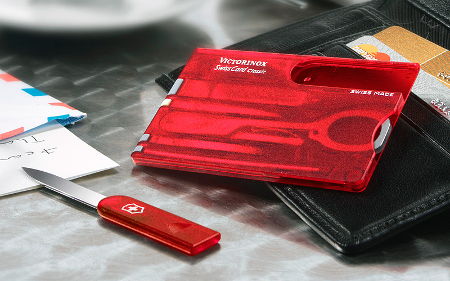 Victorinox SwissCard Multifunktionskarte 10in1 rot