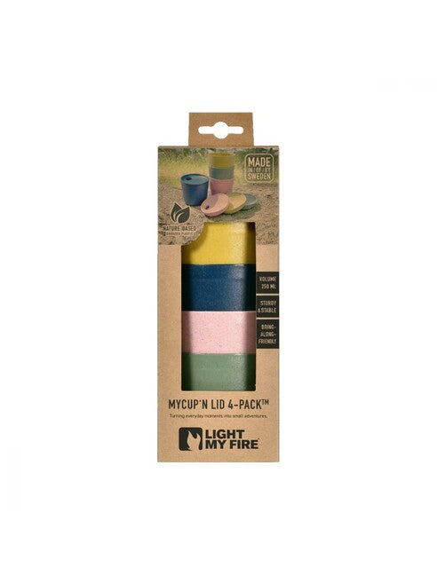 LIGHT MY FIRE pohar MyCup'n Lid short, 4ks farebne
