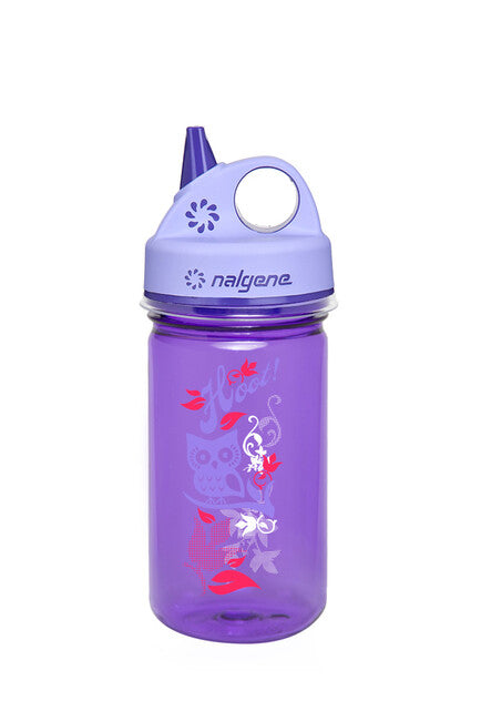 Nalgene Grip-n-Gulp Babyflasche 0,35 l lila Hoot