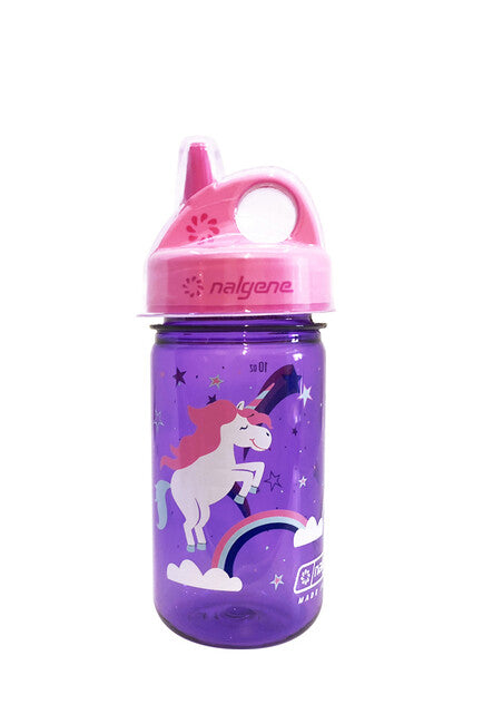 Nalgene Grip-n-Gulp Sustain Babyflasche 0,35 l lila Einhorn