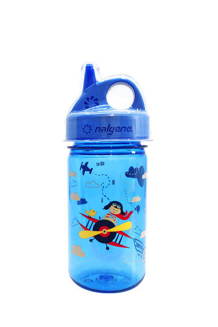 Nalgene Grip-n-Gulp Sustain Babyflasche 0,35 l blau Doppeldecker