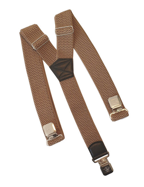 O&T Hosenträger Natur Clip, coyote